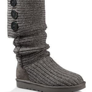 UGG Classic Cardy Button Detailed Knit Boots